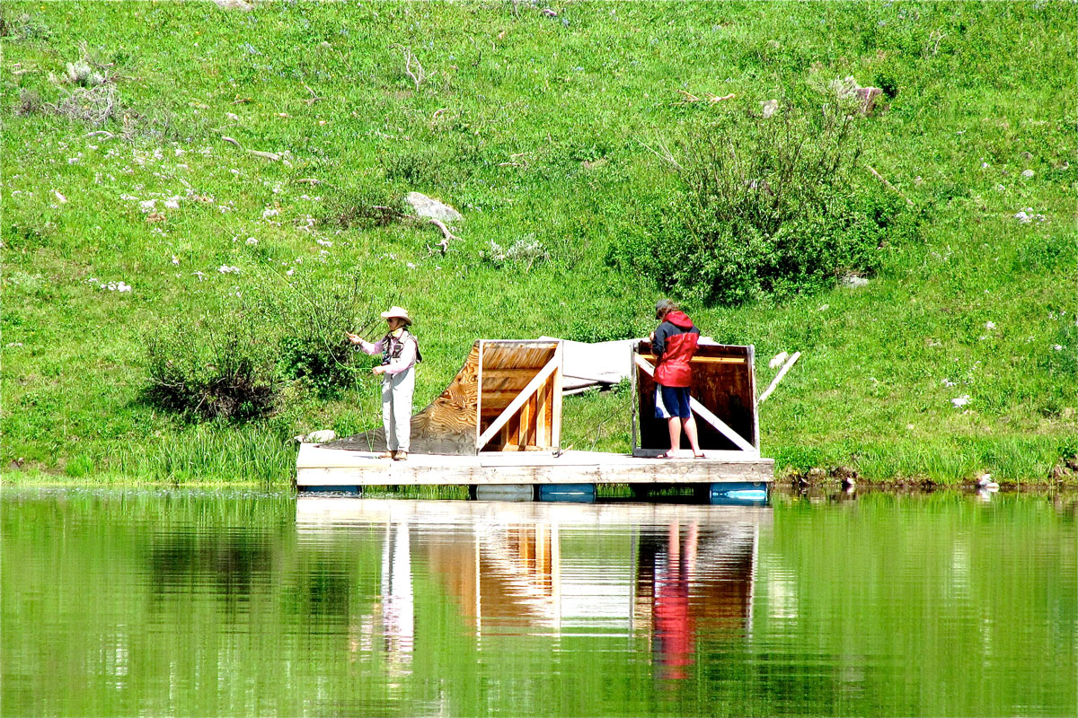 montana fly fishing at nine quarter circle