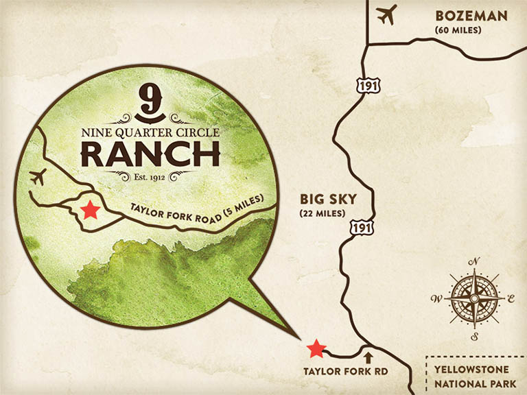 Directions to our Montana Dude Ranch | Nine Quarter Circle Ranch